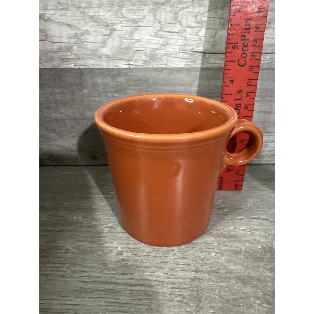 Fiesta Coffee Mug Unisex OS Orange Excellent Ring Handle Ceramic HLC USA